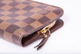 Authentic Louis Vuitton Insolite Damier Ebene Zip Around Wallet