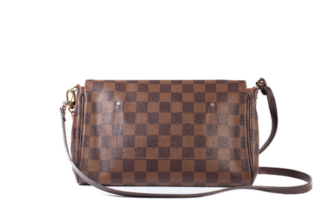 Authentic Louis Vuitton Damier Ebene Favorite MM