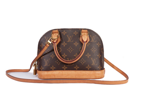 Authentic Louis Vuitton Monogram Canvas Alma BB