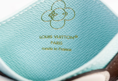 Louis Vuitton Monogram Canvas Vivienne Animation Blue Card Holder