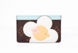 Louis Vuitton Monogram Canvas Vivienne Animation Blue Card Holder