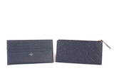 Authentic Louis Vuitton Felicie Pochette Monogram Navy Blue Empriente Leather Crossbody Bag