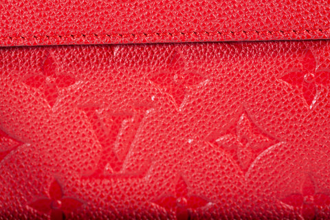 Authentic Louis Vuitton Empreinte Leather Pont Neuf MM Red