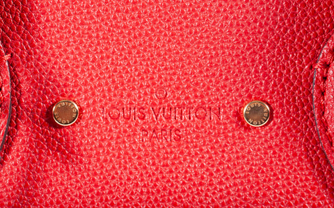 Authentic Louis Vuitton Empreinte Leather Pont Neuf MM Red