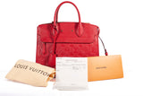 Authentic Louis Vuitton Empreinte Leather Pont Neuf MM Red