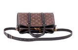 Authentic Louis Vuitton Monogram Canvas Soufflot BB Black Shoulder Bag