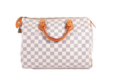 Authentic Louis Vuitton Damier Azur Canvas Speedy 30 Handbag