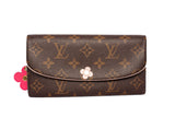 Authentic Louis Vuitton Monogram Canvas Emilie Bloom Flower Wallet