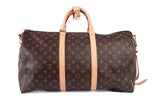 Authentic Louis Vuitton Monogram Keepall Bandouliere 50