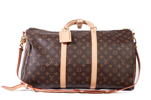 Authentic Louis Vuitton Monogram Keepall Bandouliere 50