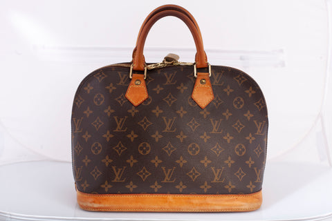 Authentic LOUIS VUITTON Monogram Canvas Alma PM Top Handle Bag