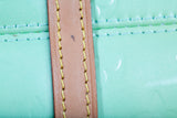 Authentic LOUIS VUITTON Monogram Green Bedford Vernis Papillon 30 Handbag
