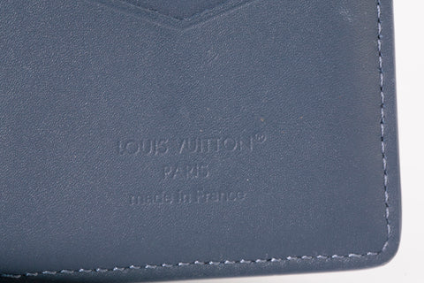 Authentic Louis Vuitton Navy Monogram Shadow Pocket Organizer