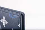 Authentic Louis Vuitton Navy Monogram Shadow Pocket Organizer