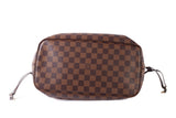 Authentic Louis Vuitton Neverfull MM Damier Ebene Canvas Tote Bag