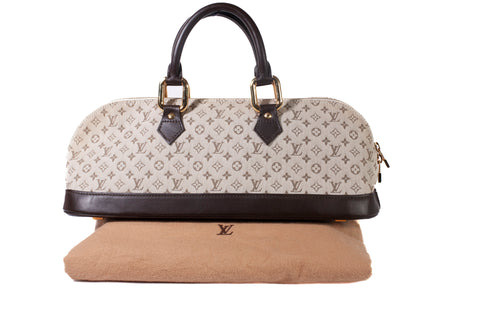 Authentic Louis Vuitton Mini Monogram Alma Long Kaki