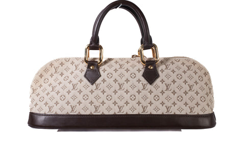 Authentic Louis Vuitton Mini Monogram Alma Long Kaki