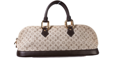 Authentic Louis Vuitton Mini Monogram Alma Long Kaki