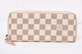 Authentic Louis Vuitton Damier Azur Clemence Wallet