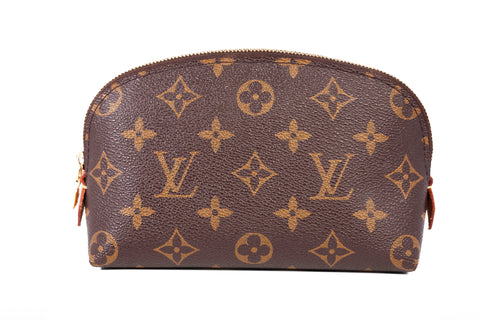 Authentic LOUIS VUITTON Monogram Canvas Cosmetic Pouch