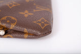 Authentic LOUIS VUITTON Monogram Canvas Vintage French Kiss Lock Coin Purse