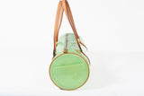 Authentic LOUIS VUITTON Monogram Green Bedford Vernis Papillon 30 Handbag