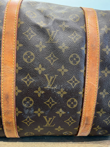 Louis Vuitton Keepall 60 Travel Bag in Brown Monogram Canvas and