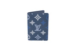 Authentic Louis Vuitton Navy Monogram Shadow Pocket Organizer