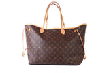 Authentic Louis Vuitton Neverfull GM Monogram Canvas Tote Bag