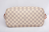 Authentic Louis Vuitton Damier Azur Neverfull MM Handbag