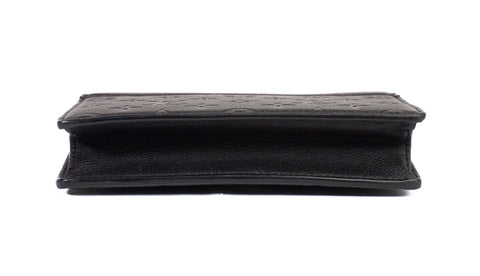 Authentic Black Louis Vuitton Monogram Empreinte Rosy Wallet On Chain