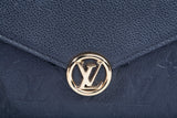 Authentic Black Louis Vuitton Monogram Empreinte Rosy Wallet On Chain