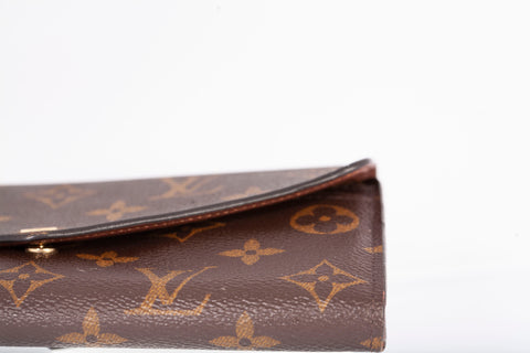 Authentic Louis Vuitton Monogram Canvas Sarah Wallet