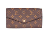 Authentic Louis Vuitton Monogram Canvas Sarah Wallet