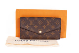 Authentic Louis Vuitton Monogram Canvas Sarah Wallet