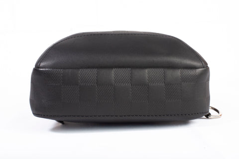 Authentic Black Louis Vuitton Damier Infini Avenue Sling Bag
