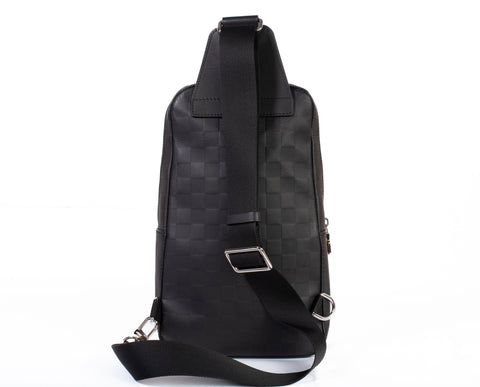 Authentic Black Louis Vuitton Damier Infini Avenue Sling Bag
