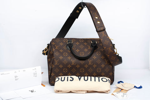 Authentic Louis Vuitton Speedy 30 Bandouliere My LV World Tour Shoulder Bag