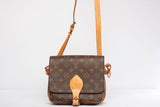 Authentic Louis Vuitton Monogram Cartouchiere MM Shoulder Bag