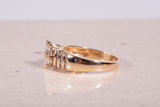 Ladies 14k Yellow Gold .75CT Marquise Cut Diamond Ring