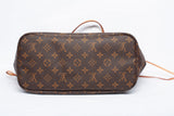 Authentic Louis Vuitton Monogram Canvas Neverfull MM Peony Handbag