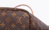 Authentic Louis Vuitton Monogram Canvas Neverfull MM Peony Handbag