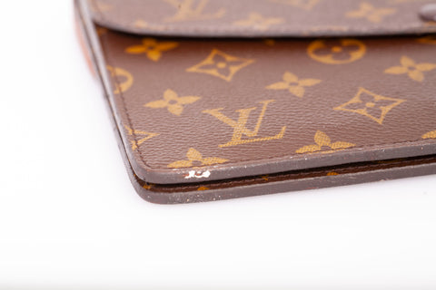 Authentic Louis Vuitton Monogram Double Rabat Pochette