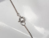 Dainty Sterling Silver .925 Peace Necklace 16"