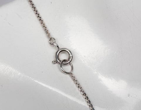 Dainty Sterling Silver .925 Peace Necklace 16"