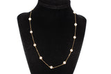 Ladies 18k Yellow Gold Pearl by the Yard 18'' Necklace