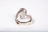 Ladies 14k White Gold Tahitian Pearl Ring Size 6