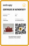 Authentic Christian Dior Coral Small Lady D-Joy Lambskin Cannage Handbag