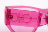 Authentic Salvatore Ferragamo Transparent Pink Sunglasses SF1077S