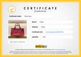 Authentic Pink Prada Canapa Small Logo Tote Bag
